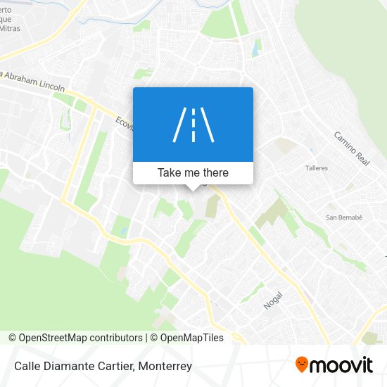 Mapa de Calle Diamante Cartier