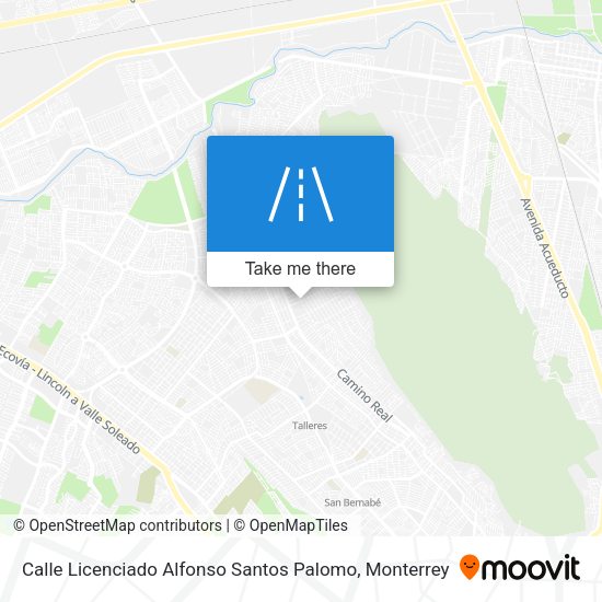 Mapa de Calle Licenciado Alfonso Santos Palomo