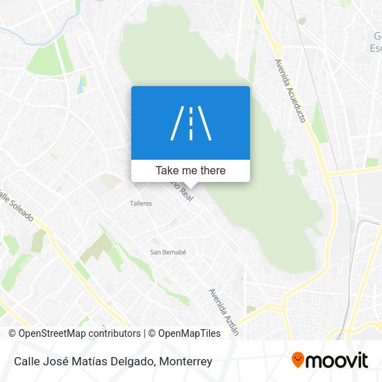 Mapa de Calle José Matías Delgado