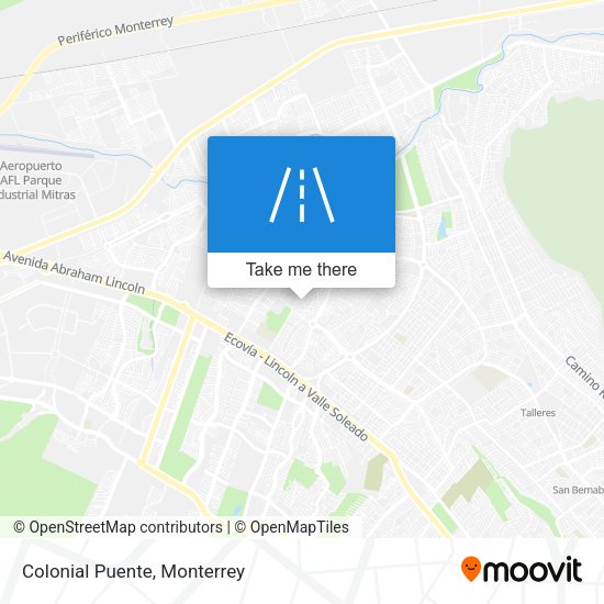 Mapa de Colonial Puente
