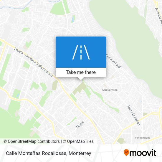 Calle Montañas Rocallosas map