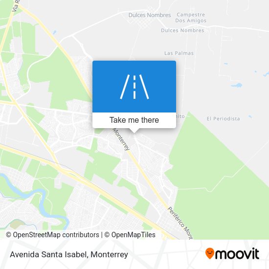 Avenida Santa Isabel map