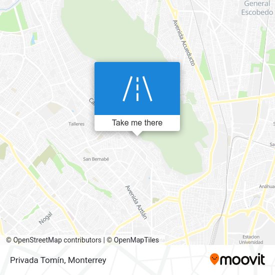 Mapa de Privada Tomín