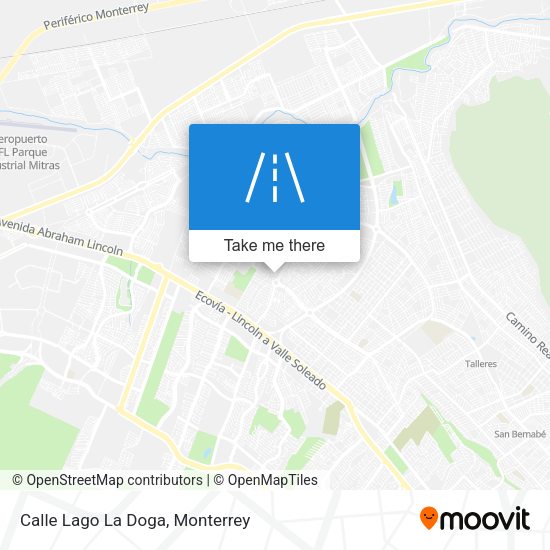 Calle Lago La Doga map