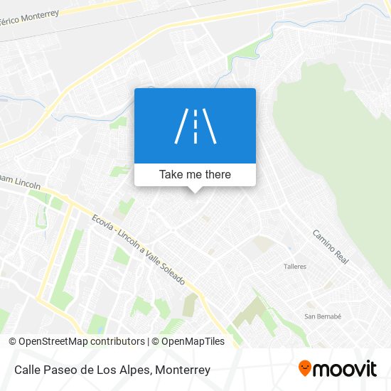 Mapa de Calle Paseo de Los Alpes