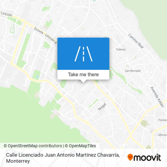Calle Licenciado Juan Antonio Martínez Chavarría map