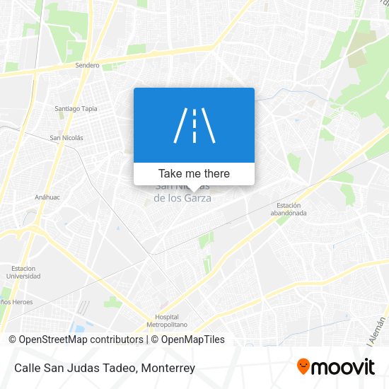 Calle San Judas Tadeo map