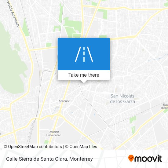 Calle Sierra de Santa Clara map