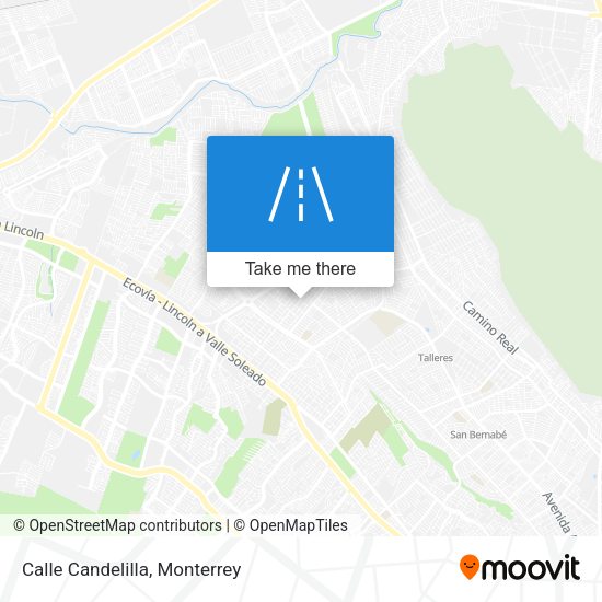 Mapa de Calle Candelilla