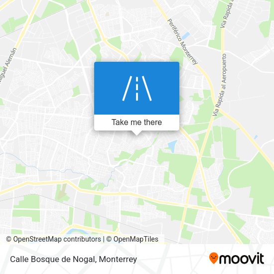 Mapa de Calle Bosque de Nogal