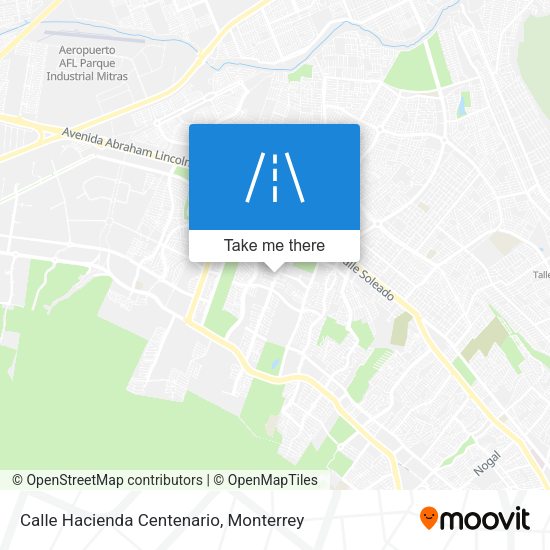 Calle Hacienda Centenario map