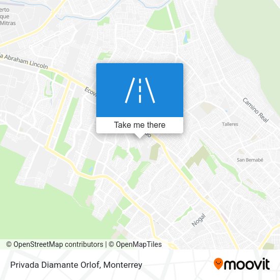 Privada Diamante Orlof map