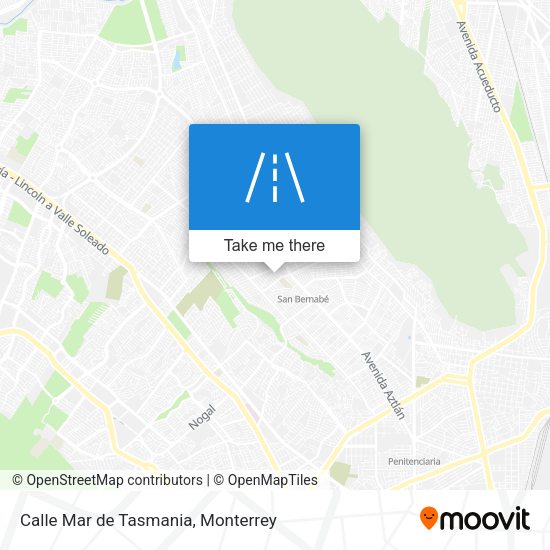 Calle Mar de Tasmania map