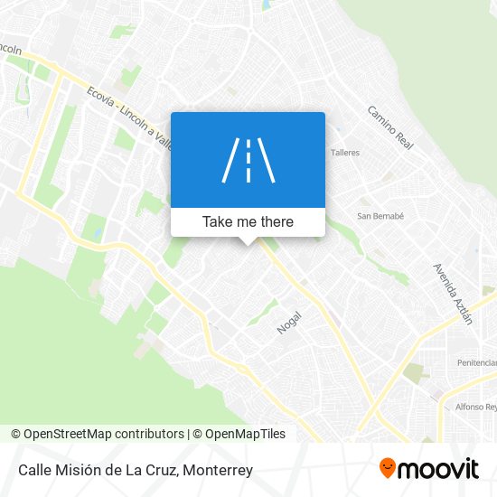 Mapa de Calle Misión de La Cruz