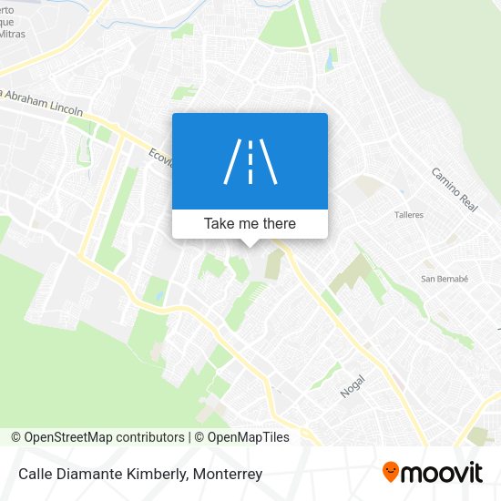 Calle Diamante Kimberly map