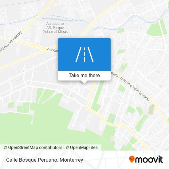 Calle Bosque Peruano map