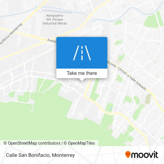 Calle San Bonifacio map