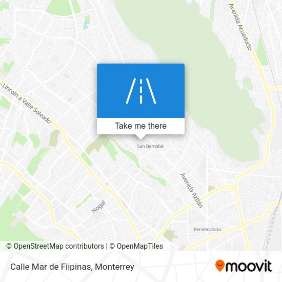 Calle Mar de Fiipinas map