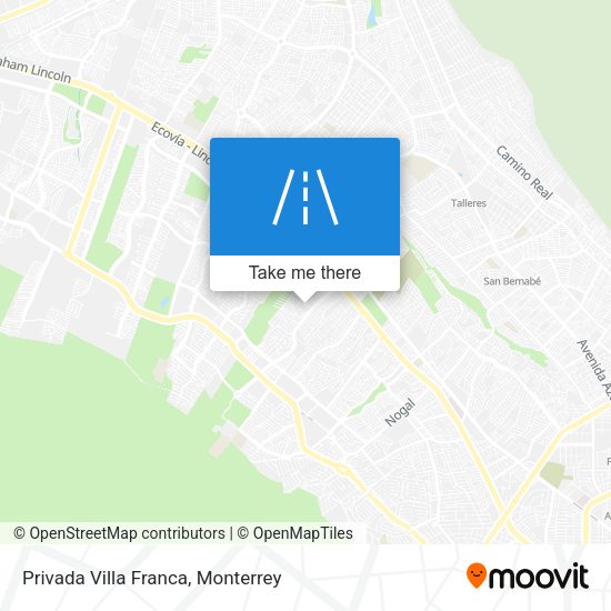 Privada Villa Franca map