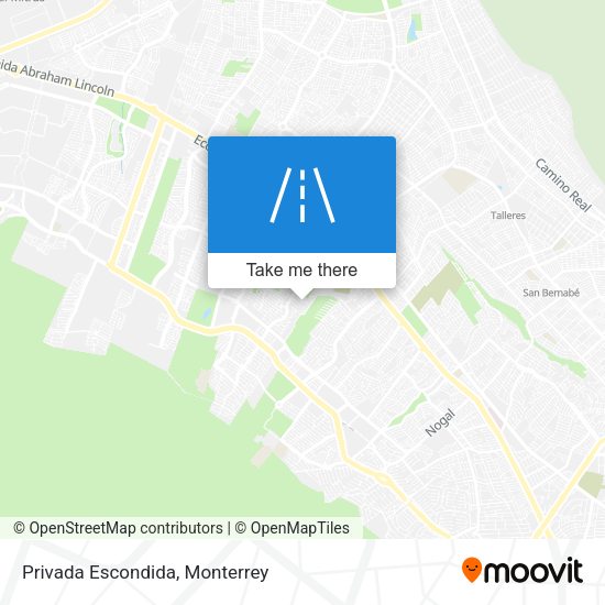 Mapa de Privada Escondida