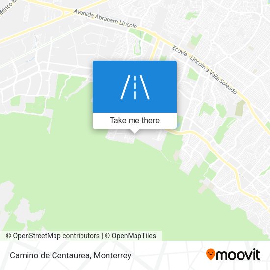 Camino de Centaurea map