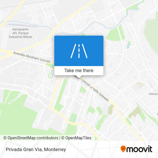 Privada Gran Vía map