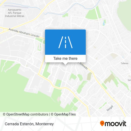 Mapa de Cerrada Esterón