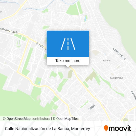 Mapa de Calle Nacionalización de La Banca