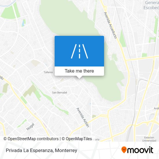 Mapa de Privada La Esperanza