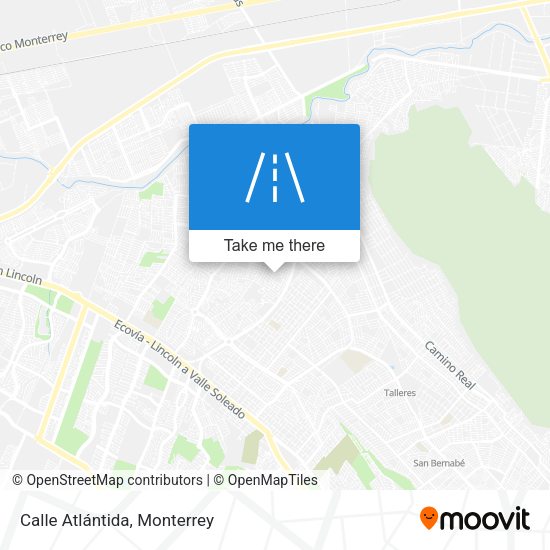 Calle Atlántida map