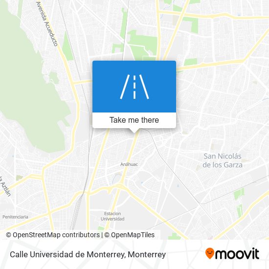 Calle Universidad de Monterrey map