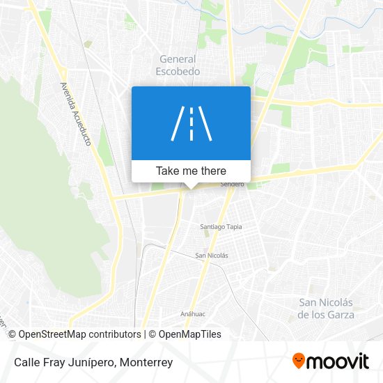 Calle Fray Junípero map