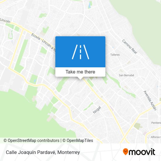 Mapa de Calle Joaquín Pardavé