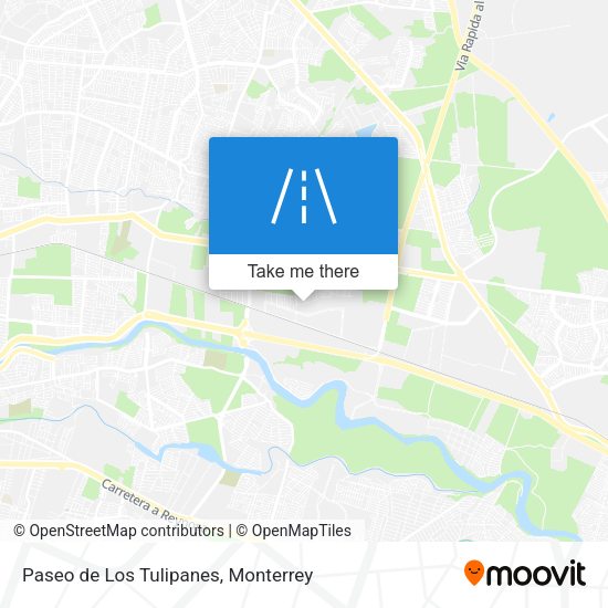 Mapa de Paseo de Los Tulipanes