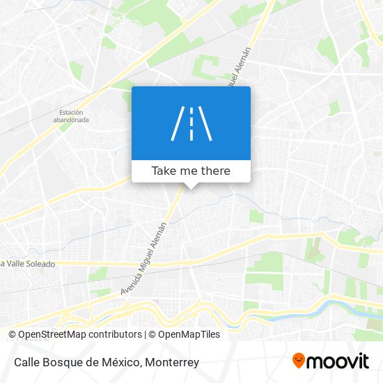 Calle Bosque de México map