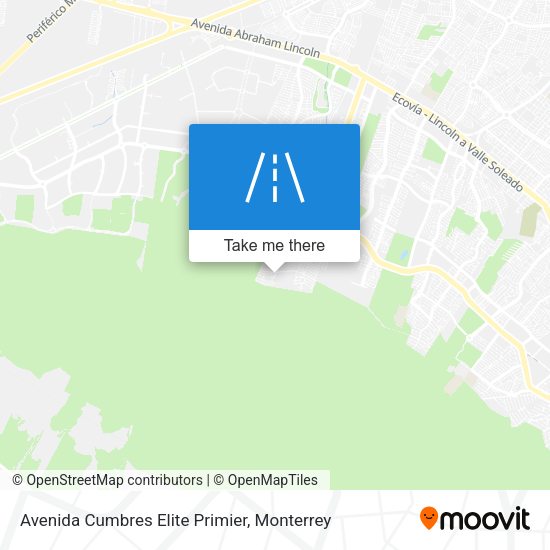 Mapa de Avenida Cumbres Elite Primier