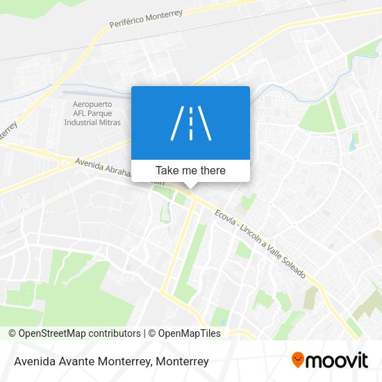 Avenida Avante Monterrey map