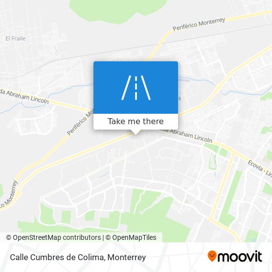 Calle Cumbres de Colima map