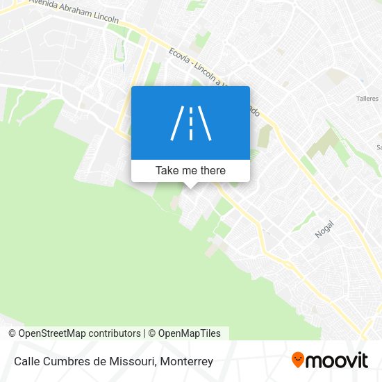 Calle Cumbres de Missouri map