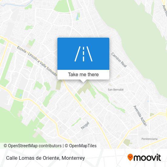 Calle Lomas de Oriente map