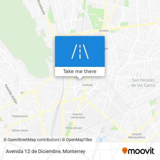 Avenida 12 de Diciembre map