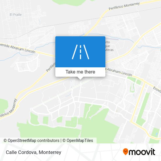 Mapa de Calle Cordova