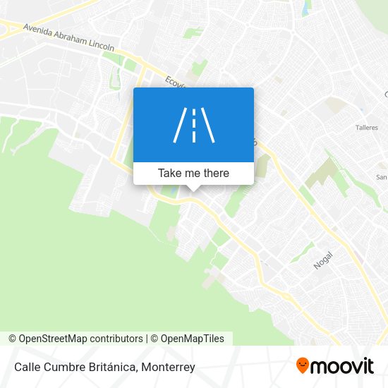 Calle Cumbre Británica map