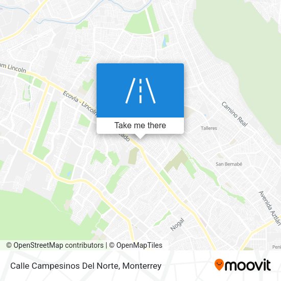Calle Campesinos Del Norte map
