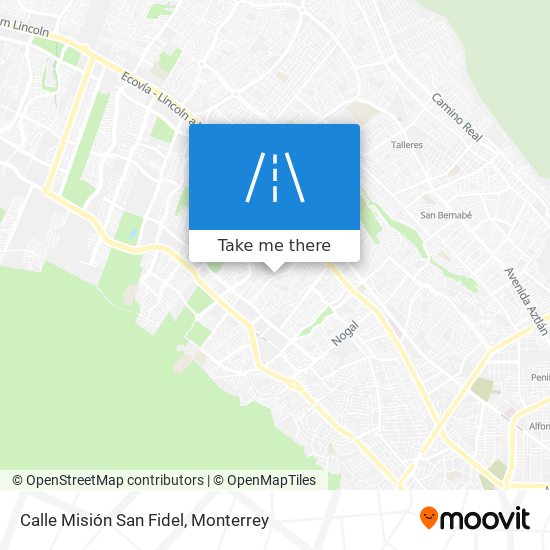 Mapa de Calle Misión San Fidel