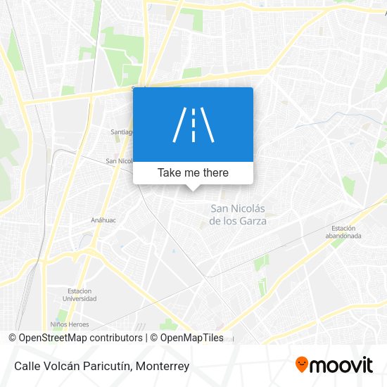 Calle Volcán Paricutín map