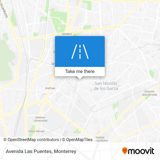 Avenida Las Puentes map