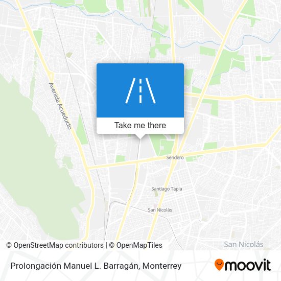 Mapa de Prolongación Manuel L. Barragán