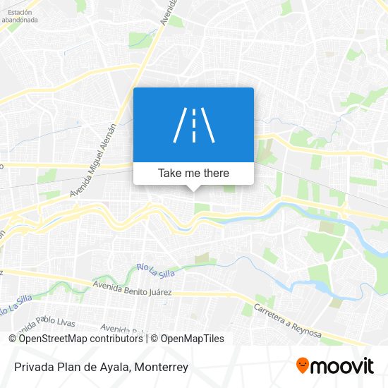 Privada Plan de Ayala map