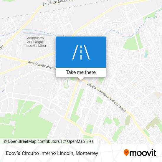 Ecovía Circuito Interno Lincoln map